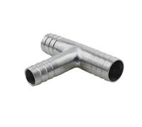 Hose Barb Reducer Tee 3 Ways Splitter 32-20-32mm 304 Stainless Steel Hosetail Connector Coupler Fitting YZWRWRMKTB