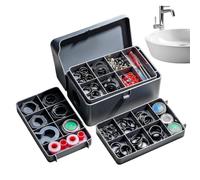 Hose Bib Repair Kit - Multi-Functional 3-Layer Household with Storage Case