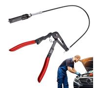 Hose Clamp Pliers, Long Reach Flexible Wire Pliers, 2ft Spring Clamp Tool, Heavy-Duty Radiator Hoses Removal Tools for Automotive, Mechanic Repair, 22cm Steel