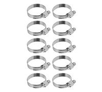 Hose de acero inoxidable Clamp de tubo ajustable CLIP 10 PCS SET para 20 35 mm Duración Duración Durable El mecanismo de corrosión resistente a la corrosión Mecanismo de engranaje