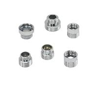 Hose Fittings Hose Adapters Brass 1/2" to M16 M18 M24 M28 Threaded Joint Male and Female Suitable for Bubble Water Purifier Faucet Copper Fittings Silver-Plated (Color : 1I2 x M28) Brass Hose