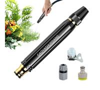 Hose Nozzle - Alloy Handheld Adjustable Spray, Power Washer Wand | Garden Attachment, 4 Connector Kit | Car Wash Sprayer For Lawn Yard Home House Plant Multiple Used