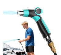 Hose Nozzle - Sprayer High Pressure Adjustable Multi Pattern | Water Spray Nozzle Garden Car Wash Hose Attachment Rust Resistant Metal Sprayer for Lawn, Patio, Driveway, Cleaning