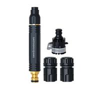 Hose Nozzle - Water Spray Head | High Pressure Garden Hose Nozzle with 3 Adjustable Modes | Leak-Proof Alloy Water Nozzles For Lawn Watering and Car Wash, Comfortable Handle 6.1 Inch