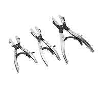 Hose Pinch Off Pliers 3 - Piece Set | Automatic Locking for Coolant/Radiator/Fuel Lines | 8in, 10in, 12in Carbon Steel Clamps