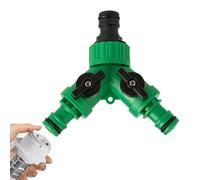 Hose Splitter - 2-Port Y-Shaped Water Spigot Adapter for Outlet Control, Easy Flow Regulation Function with Quick Connect for Garden, Lawn, Yard Watering, 3.94x3.94x1.57 inch