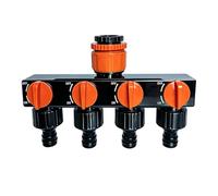Hose Splitter - Durable Leak-Free, Garden Hòse Pipe Spьlitter, Multi-Tap Connector 4 Way, Anti-Drop Water Distributor | The Four-Wày Manifold Features A 3/4 pulgadas + 1/2 Iń For Backyard Maintenance
