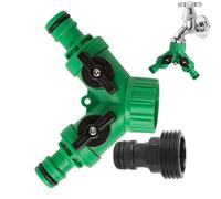 Hose Splitter - Y Shaped Water Spigot Splitters for Running Waterings Hoses, Faucet Connector with Sturdy Material for Garden Homeowners Watering Lawn Irrigation Outdoor Washing, 3 Inches