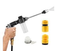 Hose Sprayer - High Pressure Rotatable Nozzle, Handheld Water Spray, Adjustable Pattern Settings, Ergonomic Grip Handle | Garden Nozzle For Lawn Outdoor Backyard Patio Deck Car Washing