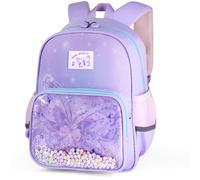 Hoseay Mochila para Niñas Impermeable Ligera Kindergarten Bolsas Escolares y Reflectantes, Infantil Lindo Animales Pequeña Mochilas Preescolar Colegio Viaje Guardería 2-6 Años, Morado Mariposa