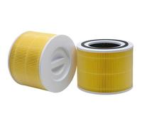 HOSECES Core 400S - Filtro amarillo para mascotas compatible con LEVOIT Core 400s Smart WiFi, filtro de carbón activado HEPA 3 en 1 de alta ore 400S-RF-PA, 2 unidades