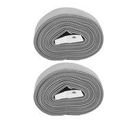 HOSEONFN 2 correas de amarre con trinquete de aleación de zinc, correas de amarre resistentes para carga, ideales para camiones, automóviles y equipaje (color gris). (campeonato mundial)