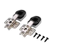HOSEONFN 2 unids/Set fácil instalación Tipo Armario Puerta Muebles Esquina Plegado bisagra