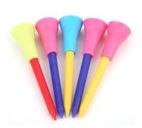 HOSEONFN 5 unids/pack Tees de Golf soporte de bola de plástico cojín de goma accesorios de entrenamiento para deportes al aire
