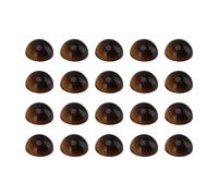 HOSEONFN Cabujón Redondo para Hacer Joyas, Piedra de Ojo de Tigre, Espalda Plana, 20 Piezas, Manualidades de Bricolaje, Cuentas para Collar, Pulsera, Pendiente, Regalo