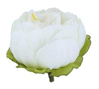 HOSEONFN Flores artificiales, no tóxicas, ecológicas, múltiples colores para decorar centros de bodas en casa, realistas, duraderos (blanco leche)