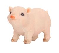 HOSEONFN for Animal Garden Sculpture, Premium Resin Material, Weather Resistant, Cute Pig Statue, Outdoor Lawn Decoration, No Fading, Auspicious Gift for Home (mini rosa)
