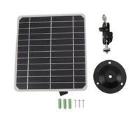 HOSEONFN for Solar Panel, 10W Portable Monocrystalline with 360 Adjustable Bracket for Outdoor Security Camera, Waterproof ABS Housing, Renewable Energy Kit, Easy Installation Tool