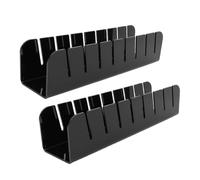 HOSEONFN Juego de 2 soportes para gorras de béisbol, organizador multifuncional de acrílico para sombreros de pie para el hogar y las tiendas (negro)