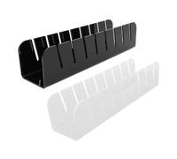 HOSEONFN Juego de 2 soportes para gorras de béisbol, organizador multifuncional de acrílico para sombreros de pie para el hogar y las tiendas (transparente + negro)