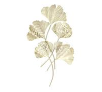 HOSEONFN para decoración de Pared, Escultura de Pared de Metal Minimalista Moderna, diseño de Hojas de Ginkgo simuladas para decoración de Oficina en el hogar, Material de Hierro