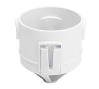 HOSEONFN para filtro de café portátil plegable en el hogar, taza de filtro de café manual de acero inoxidable, herramienta de goteo ultra fino, blanco, para viajar al aire libre