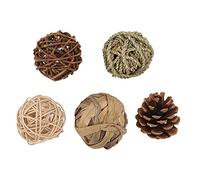 HOSEONFN para Loros, Juguete de masticación, pájaro Sepak Takraw, Seguro y, descompresión, diseño Duradero, Material, para Aves pequeñas y Medianas, Entretenimiento de Mascotas,