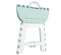 HOSEONFN para Taburete Plegable, para niños y Adultos, plástico Duradero, pies Antideslizantes, Plegable con asa, Asiento Multiusos para el hogar y al Aire Libre (Verde)