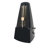 HOSEYIN Metrónomo mecánico, metrónomo universal para piano, guitarra, violín y otros instrumentos (estándar, negro)