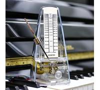 HOSEYIN Metrónomo mecánico, metrónomo universal para piano, guitarra, violín y otros instrumentos (transparente)