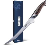 HOSHANHO Cuchillo de Filete 23 cm, Profesional Cuchillo para Pescado de Acero Inoxidable Cuchillos de Cocina Súper Afilado Cuchillo de Filetear con Mango Ergonómico