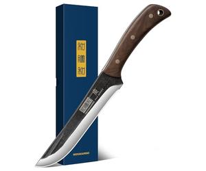HOSHANHO Cuchillo de filete de 6.7 pulgadas para pescado, cuchillo deshuesador para cortar carne, deshuesado de chef profesional, mango de madera de espiga completa
