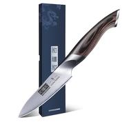 HOSHANHO Cuchillo para Fruta - Cuchillo de Pelar de 10cm - Cuchillo de Cocina Afilado - Cuchillo Pelador en Acero Inoxidable con Mango Ergonómico