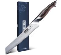 HOSHANHO Cuchillo para Pan 15cm - Cuchillo Panero Súper Afilado de Serrada - Cuchillo de Pan Profesional de Acero Alemán para Cortar Panes Caseros