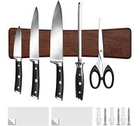 HOSHANHO Soportes para cuchillos de cocina, Barra Magnética para Cuchillos | Barra Magnética de Madera para Cuchillos, Utensilios y Herramientas, Organizadores de Cuchillos de Cocina, 25cm