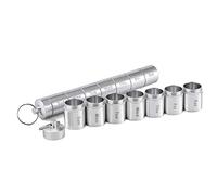 Hoshen Cinturón de medicina portátil sellado de aleación de aluminio, resistente y resistente al agua, se puede distinguir fácilmente 7 días a la semana, y se puede llevar contigo