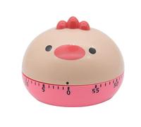 Hoshen Temporizador mecánico de cocina de alimentos de cocina, gerente de tiempo de aprendizaje, temporizador manual, forma de animal de dibujos animados, pollito