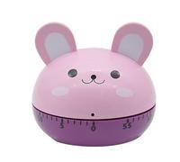 Hoshen Temporizador mecánico de cocina de alimentos de cocina, gerente de tiempo de aprendizaje, temporizador manual, forma de animal de dibujos animados, conejo