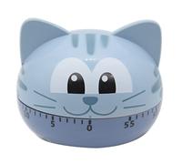 Hoshen Temporizador mecánico de cocina de alimentos de cocina, gestor de tiempo de aprendizaje, temporizador manual, forma de animal de dibujos animados, gato