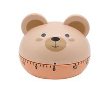 Hoshen Temporizador mecánico de cocina de alimentos de cocina, gestor de tiempo de aprendizaje, temporizador manual, forma de animal de dibujos animados, oso