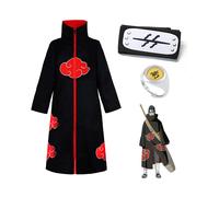 (Hoshigaki Kisame) Naruto Akatsuki Cosplay Ropa Cos Accesorios Disfraces Conjunto Diademas Anillo Collar