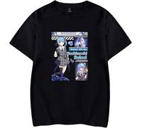 Hoshimachi Suisei Avatar Cartoon T Tshirts Camisetas y tops Unisex Round Neck Short Sleeve, Women Men's Cotton T Tshirts Camisetas y tops Harajuku Streetwear, Casual Style Hip Hop Fun Clothes(X-Large)