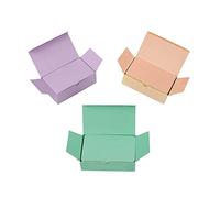 Hoshisea 300 Piezas Tarjetas de Papel Blanco y Bricolaje, Tarjetas de Mensajes y Memoria (Verde claro/Lila/Naranja)