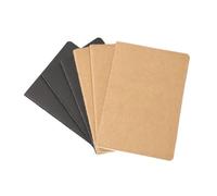 Hoshisea 6 Piezas Libreta A5 Hojas Blancas, Cuaderno A5, Bloc de Notas A5, Adecuado para la Escuela, el Hogar y la Oficina (Marrón y Negro)