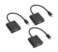 Hosie Adaptador Mini DP a VGA, Conveniente Convertidor Mini DP a VGA para Monitores