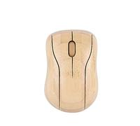 Hosie Dispositivos Informáticos Inalámbricos, Accesorios Informáticos Ecológicos, Conexión Inalámbrica de 2,4 GHz, Madera de bambú para Oficina (Ratón)
