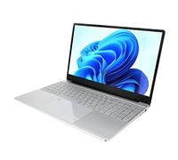 Hosie Laptop Portátil, Computadora Portátil de 15.6in 100-240V Desbloqueo de Huellas Dactilares Resolución de 1920x1080 para Windows 10 para Estudio (12+256G Enchufe de la UE)