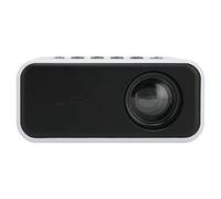 Hosie Proyector LED 4.3 X 3.5 X 2in Mini Proyector de Películas de Cine en Casa con Control Remoto USB para Computadora Portátil y Teléfono Inteligente