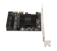 Hosie Tarjeta PCI E a SATA 3.0, Tarjeta de Expansión PCI E a SATA 3.0 4X 8X 16X 6.0Gbps Gran Compatibilidad para Office