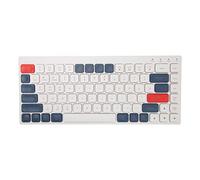 Hosie Teclado Bluetooth, Teclado Bluetooth Inalámbrico de Modo Dual 84 Teclas Silenciosas para Tableta (Blanco Azul)